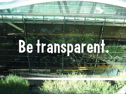 Be Transparent When Giving Back